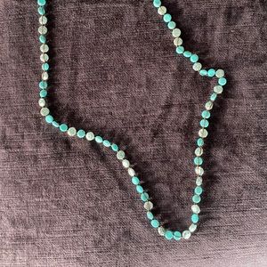 NWT Lucky Brand Turquoise/Silver Necklace